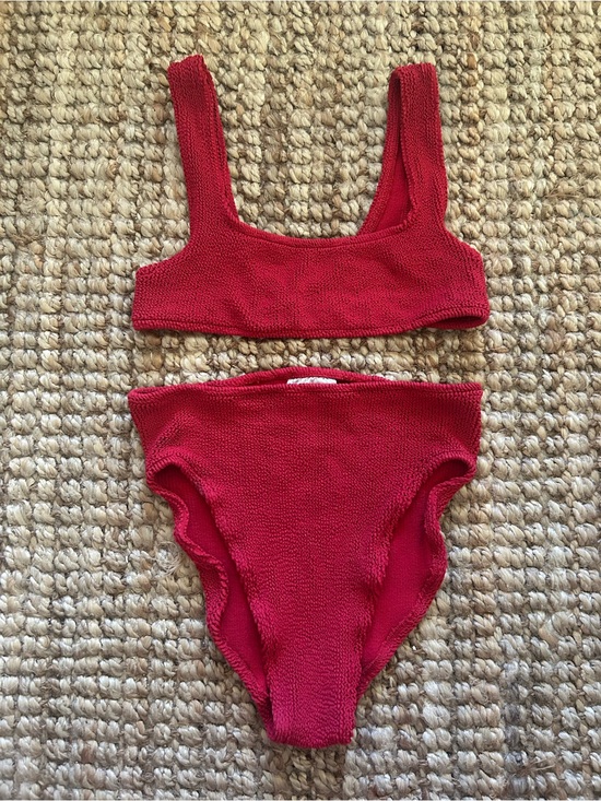 Youswim Other - Youswim Red Textured Aplomb Bikini Set